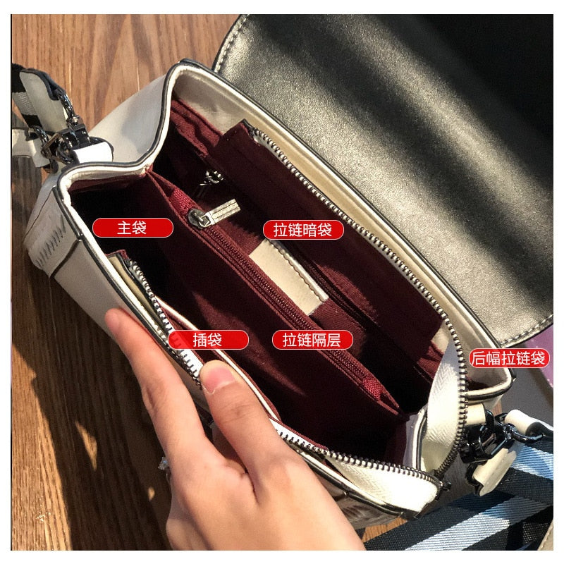 Genuine Cow Leather Women&#39;s Bags Shoulder Bag Fashion Casual  Lady Bag New Portable Messenger Purses Crossbody Luxury Brand