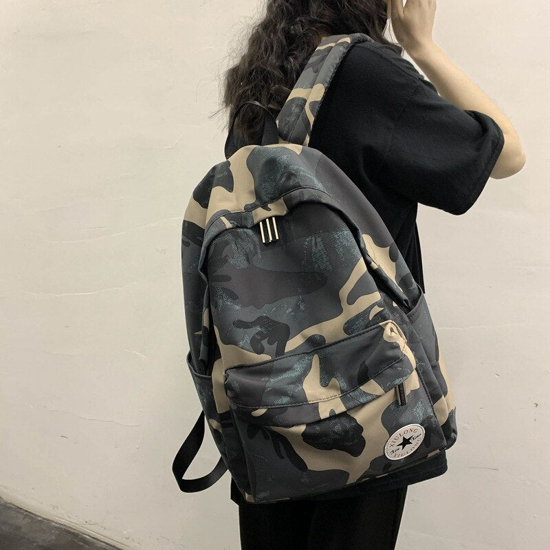 Weysfor Camouflage Color Backpack For Men Women Waterproof Multi Pocket Travel Backpacks Large Capacity School Bag For Teenage