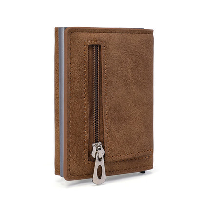 RFID  Top Pu Leather Wallet  Multifunction Magnet Wallet  Men &amp; Women Credit Card Holder with Note Compartment &amp; Coin Pocket