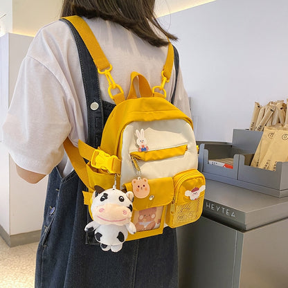 Summer Small Backpack Bag Women Cute Children&#39;s School Bags for Teenagers Female Ins Outing Dual-purpose Travel Backpacks Ladies