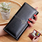 Women&#39;s wallet made of leather Wallets Three fold VINTAGE Womens purses mobile phone Purse Female Coin Purse Carteira Feminina