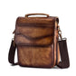 Quality Original Leather Male Casual Shoulder Messenger bag Cowhide Fashion Cross-body Bag 8&quot; Pad Tote Mochila Satchel bag 144-r