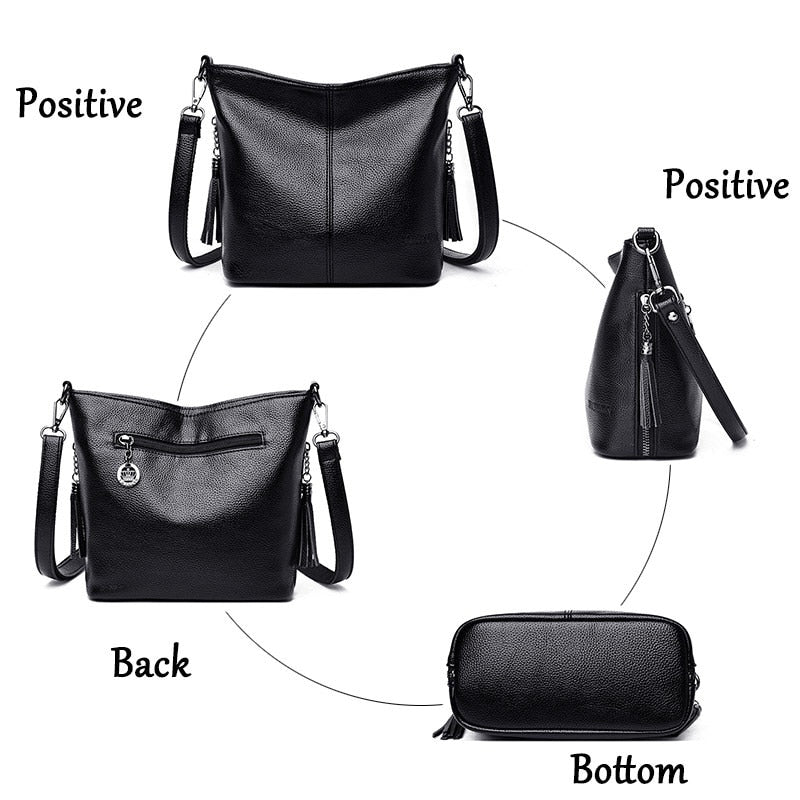 NEW Solid Colors PU Leather Shoulder Bags Fashion Women Messenger Bag Female Luxury Handbags Crossbody Bags For Women Sac a Main