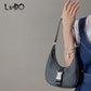 LUCDO Fashion Small Chain Saddle Bag Casual Nylon Girl Cross Body Shoulder Messenger Bag Designer Women&#39;s Handbag Women Armpit B