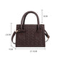 Women Fashion PU Leather Shoulder Bags Casual Geometric Embossing Solid Color Crossbody Bags Female Small Top Handle Handbags