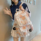 Cute Backpack Women Large Capacity Waterproof Badge Pin Female Schoolbag Korean Harajuku School Student Bookbag Ladies WY325