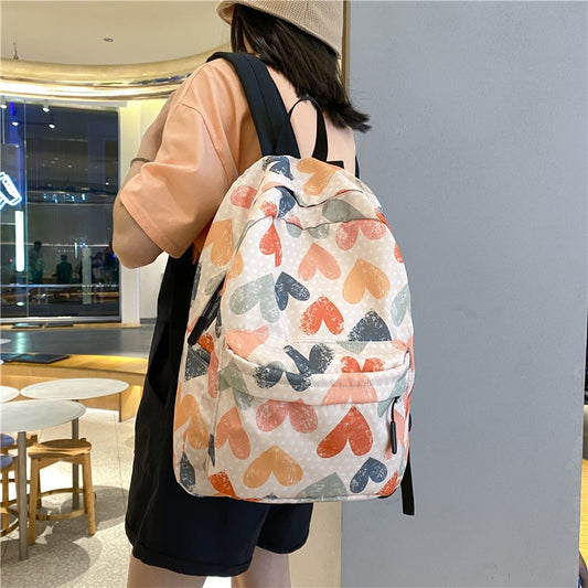 School Backpacks Fashion Graffiti Printing Women&#39;s Backpack Casual College Student School Bags for Girl Teenage Female Schoolbag