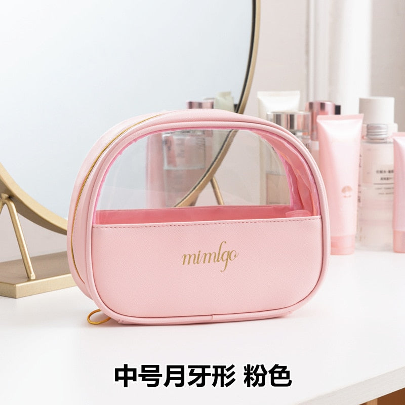 PU Wash bag Portable Women Cosmetic Bag Multifunction Travel Toiletry Storage Organize Handbag Waterproof Female Makeup Case