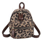 Mini Backpack Canvas Women Backpacks Winter Shoulder Crossbody Bag Leopard print New School Bag Fashion Girls School Backapck