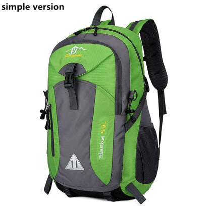 Weysfor 40L Waterproof Men Backpack Travel Pack Sports Bag Pack Outdoor Mountaineering Hiking Climbing Camping backpack For Male