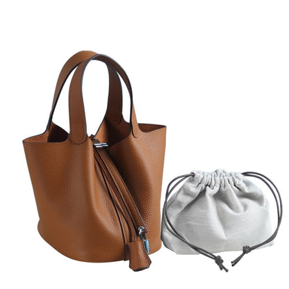 100% Genuine Leather Women Luxury Brand Handbags,Luxury Handbags Women Bags Designer Tote Bag Classical Soft Leather Bucket Bag