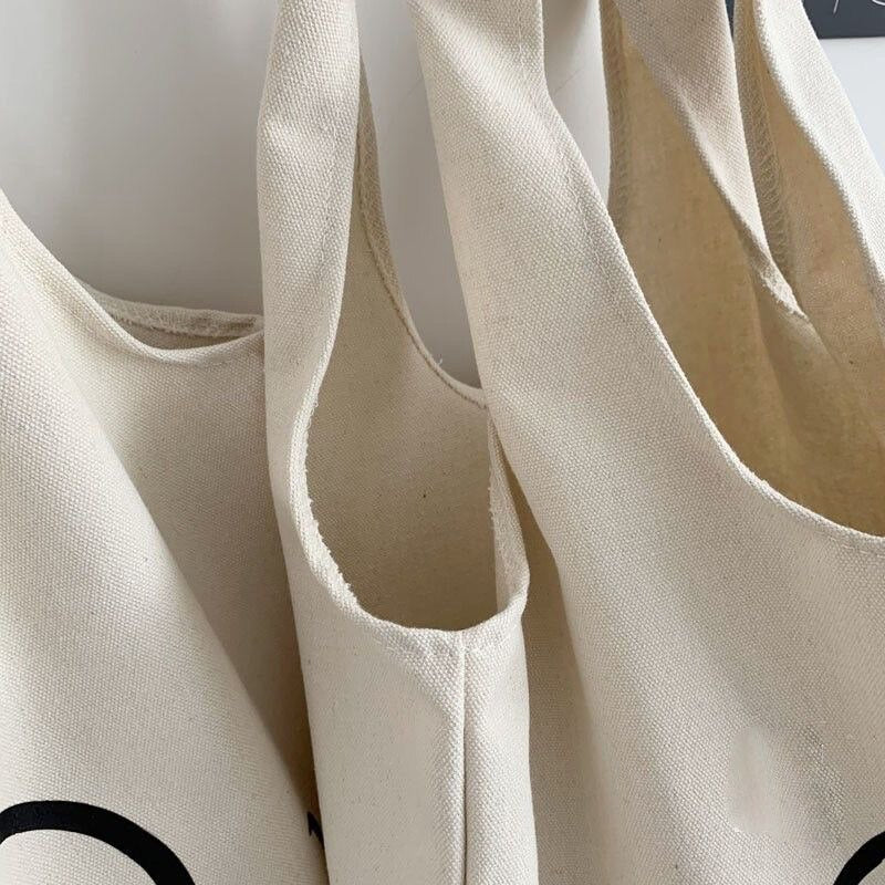 New Fashion Canvas Women Handbag Large Capacity Shoulder Bag Casual Printing Student Bag Shopping Tote Bag Shoulder Bag