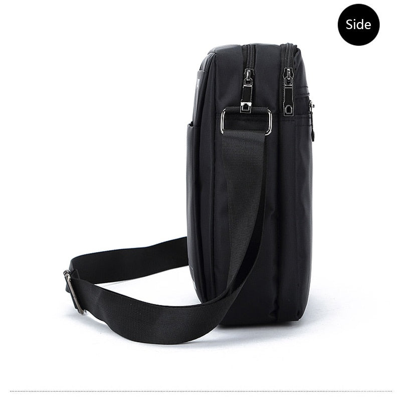 Oxford Cloth Bag Business Korean Men&#39;s Single-Shoulder Bag 5 pocket Leisure British Wave Messenger Bag Man&#39;s personal pocket bag