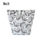 New Composite Twill Cloth Classic Mini Waterproof Frill Pleat Inner Insert Zipper Pocket for Obag Accesorios O Bag
