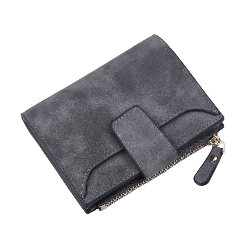 Leather Women Wallet Hasp Small and Slim Coin Pocket Purse Women Wallets Cards Holders Luxury Brand Wallets Designer Purse ארנק