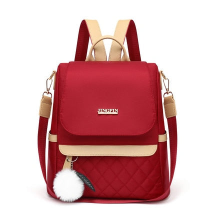 Fashion Mochila Solid Color Women Shopping Backpack Anti-Theft Travel Bag Teenagers School Bags Mujer Bookbag Bolsas Femenina
