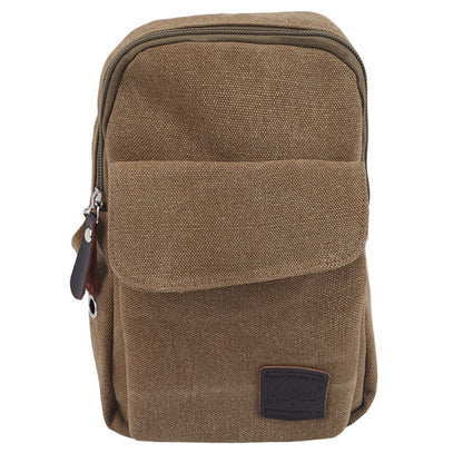 fashion Men&#39;s Small Chest Sling Bag Travel Hiking Cross Body Messenger Shoulder Backpack Solid Men Canvas Bag