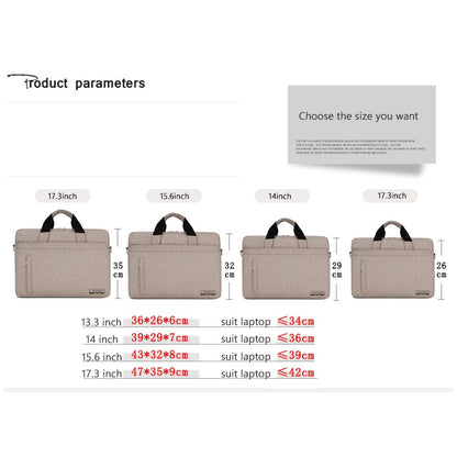 Brand Waterproof Men Women Briefcase 14 15.6 17 inch Laptop Bag Large Capacity Business Handbag Messenger Shoulder Bag