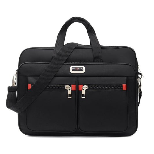 Men&#39;s Oxford Cloth Laptop Bag Briefcase Office Lighten Stylish Crossbody Shoulder Travel Cell Phone Computer Zip Pouch Supplies