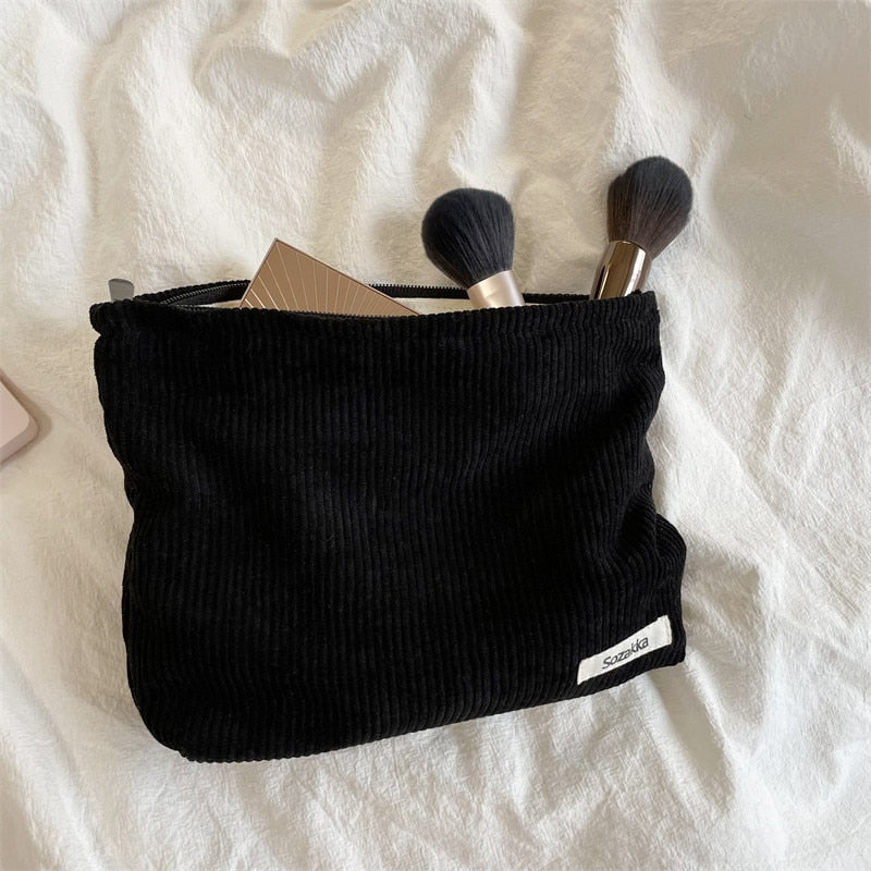 Large Women Leopard Cosmetic Bag Canvas Waterproof Zipper Make Up Bag Travel Washing Makeup Organizer Beauty Case