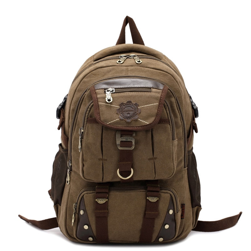 New fashion men&#39;s backpack vintage canvas backpack school bag men&#39;s travel bags large capacity travel 14 &#39;&#39; laptop backpack bag