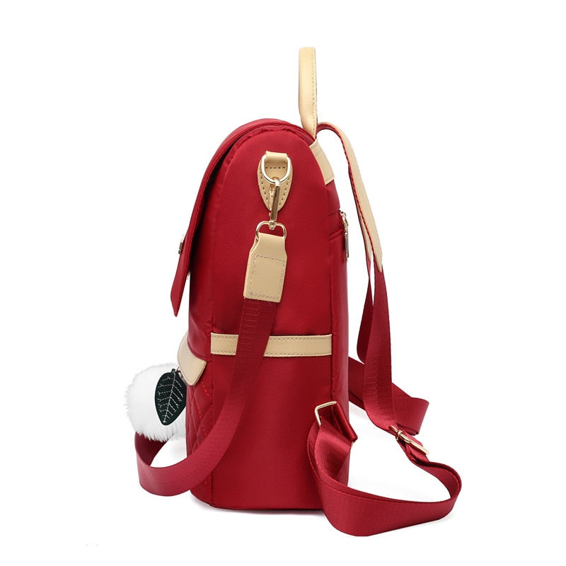 Fashion Mochila Solid Color Women Shopping Backpack Anti-Theft Travel Bag Teenagers School Bags Mujer Bookbag Bolsas Femenina