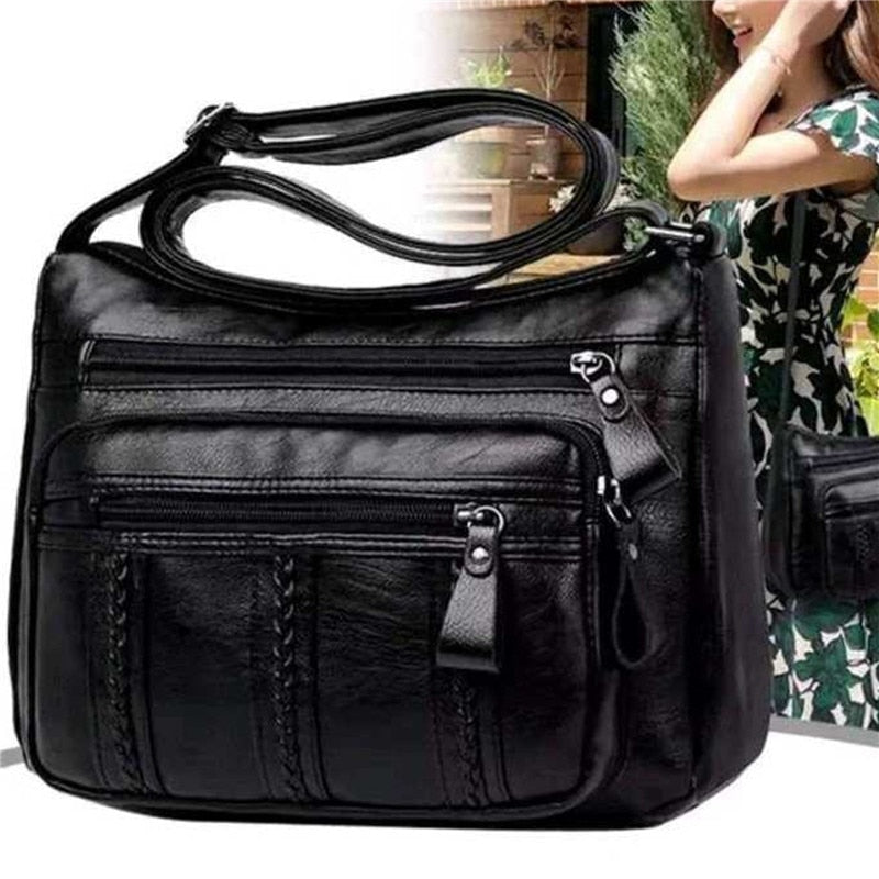 Women&#39;s Bag Middle-aged Bag Mother&#39;s Bag Fashion Multi-layer Large Capacity Single Shoulder Mother-in-law Buy Vegetable Bag