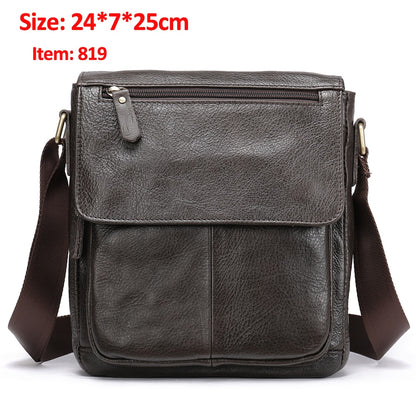 WESTAL Men&#39;s Shoulder Bag Men Genuine Leather Messenger Bags Big Male Black Crossbody Bags for Men Bag Leather Man Handbags 8830