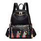 Waterproof Oxford cloth ethnic style middle-aged lady travel backpack