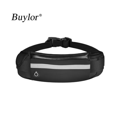 Buylor Sports Waist Pack Women Men Running Belt Waist Bag Waterproof Fanny Pack Wallet Men Pouch Belt Portable Phone Holder Gym