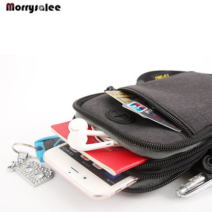 Multi-Function Document Bag Waterproof Mobile Phone Menn&#39;s Bag Running Sport Chest Bag Men Messenger