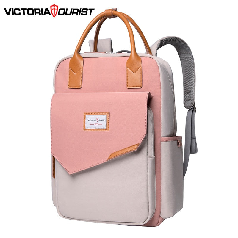 Victoriatourist Backpack women fashion backpack Multi-layer space versatile for travel leisure work school 15.6” laptop suitable