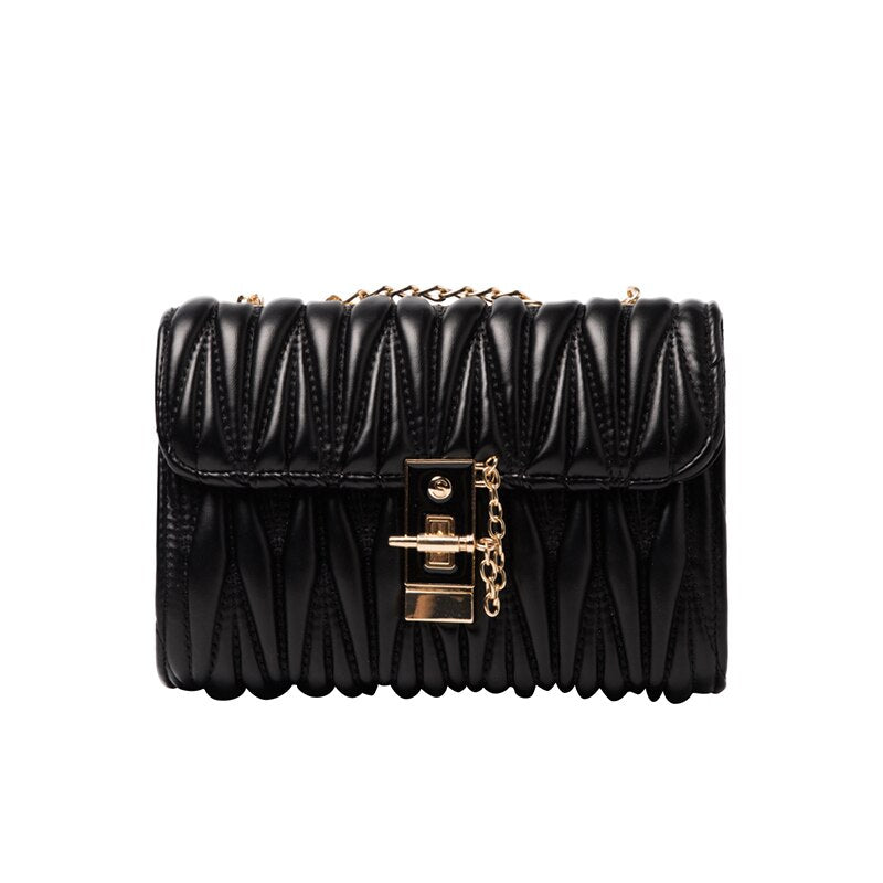 retro chain handbag new fashion high quality PU soft leather women&#39;s designer shoulder messenger bag