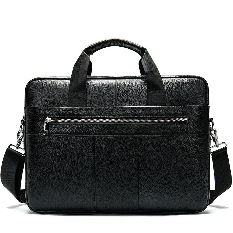 WESTAL Men&#39;s Bag Genuine Leather Men Briefcase for Laptop 14 Messenger Men&#39;s Leather Bag Business Portfolio for Document A4 7022