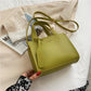 Soft PU Leather Crossbody Bags for Women New Solid Color Simple Shoulder Purses Female Brand Designer Trends Handbags Green