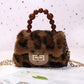 Kids Mini Purses and Handbags Faux Fur Crossbody Bags for Women Coin Wallet Girls Party Hand Bags Baby Money Clutch Bag