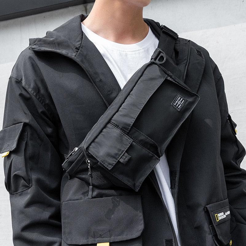 Military Tactical Waist Bag Hip Hop Outdoor Chest Bag Men&#39;s Messenger Bag Waterproof Nylon Function Travel Men&#39;s Belt Waist Bag