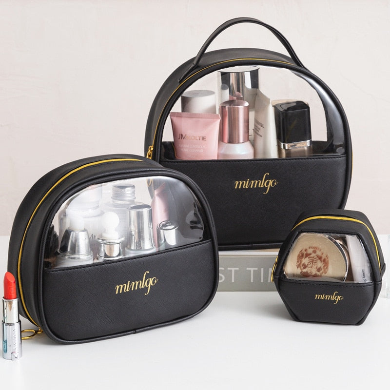 PU Wash bag Portable Women Cosmetic Bag Multifunction Travel Toiletry Storage Organize Handbag Waterproof Female Makeup Case