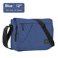 Mixi Fashion Men Crossbody Bag Messenger Casual Shoulder School Bags Black Blue Gray 12 14 Inch