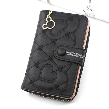 Women Wallet Medium Female Clutch Bag Zipper Coin Money Pocket Ladies Card Holder Purses Designer Womens Short Wallets