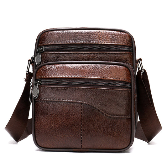 New Messenger Bag Men&#39;s Genuine Leather Shoulder Bag Male Casual Cow Leather Small Flap Man Crossbody Bags For Men Handbags