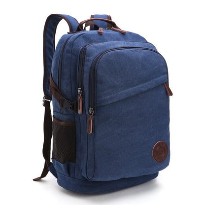 Canvas Vintage Backpack for School Hiking Travel Casual Bookbag Men Women Laptop Travel Rucksack Laptop Backpacks