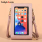 Screen Touch Phone Shoulder Bags For Women Soft PU Leather Comfortable Casual Crossbody Bags Popular Handbags Ladies Female Bags