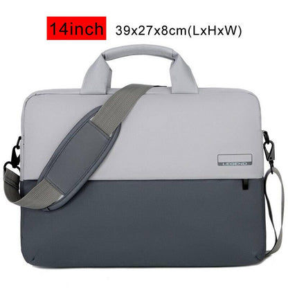 13 14 16 inch Laptop Handbag Men&#39;s Large Capacity Briefcase Business Office Documents Bag Notebook Bags Long Strap Handbag XA83C