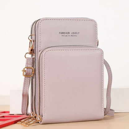 Touchable Cell Phone Shoulder Bags Women Multi-functional Pocket Mini Crossbody Bag Card Purse Ladies Small Female Messenger Bag