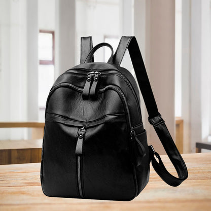 Cute Women Backpack PU Leather Schoolbag Leisure Travel Tote Daypack School Shoulder Bag Casual Purse Messenger Bag Rucksack