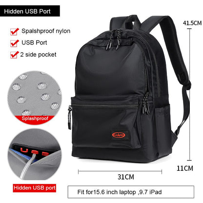 men&amp;#39;s New Arrival 14 15 16 inch Male Mochila for Men Fashion Trend School College Casual Bag Simple Travel Student Backpacks