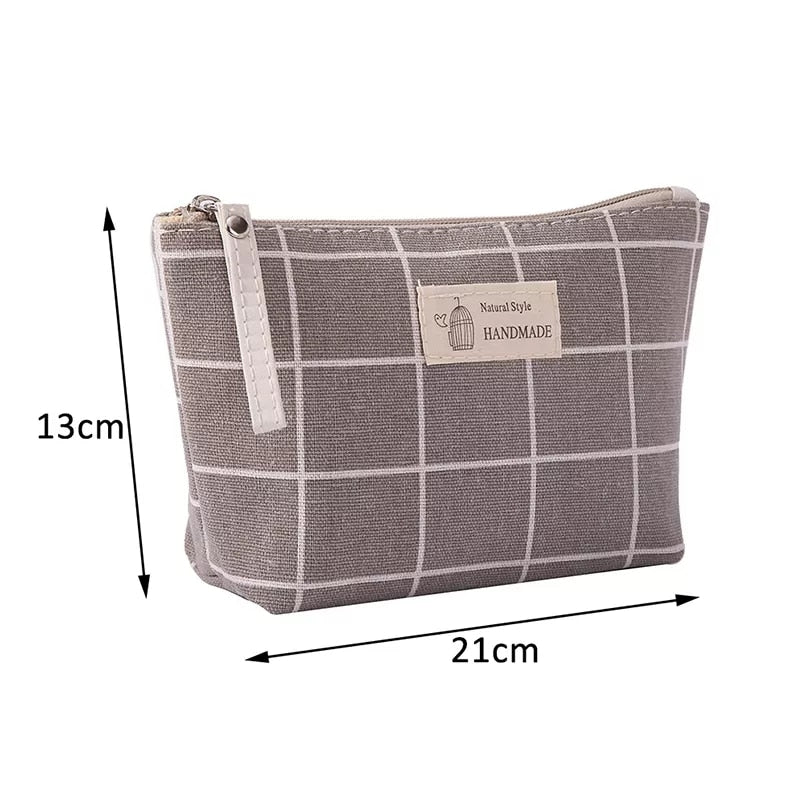 Fashion Cosmetic Bag Portable Solid Color Makeup Bags Toiletries Organizer Multifunction Zipper For Women Waterproof Travel