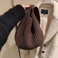 Women&#39;s Tote Bag Female Shoulder Large Capacity Designer Handbags Autumn Winter New Knitting Shopping Handle Women Shopper Bags