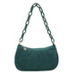 Women Retro Corduroy Solid Color Underarm Bag Chain Small Handbags Female Daily Street Crossbody Bags Fashion Underarm Bags New